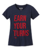 Earn Your Turns S/S Women's Tee