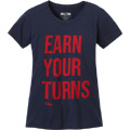 Earn Your Turns S/S Women's Tee