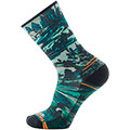 Hike Light Cushion Campground Print Crew Socks