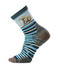 Hike Targeted Cushion Bear Stripe Mid Crew Socks