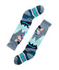 Kids' Wintersport Full Cushion Mountain Moose Pattern OTC Socks