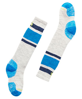 Smartwool Kids' Wintersport Full Cushion Stripe OTC Socks