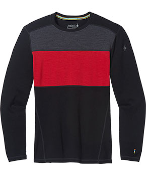 Smartwool Men's Classic Thermal Merino Base Layer Colorblock Crew Boxed