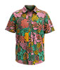 Men's Printed Short Sleeve Button Down