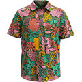 Men's Printed Short Sleeve Button Down
