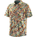 Men's Printed Short Sleeve Button Down