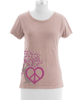 Earth Creation Peace Blossom Women's T-Shirt
