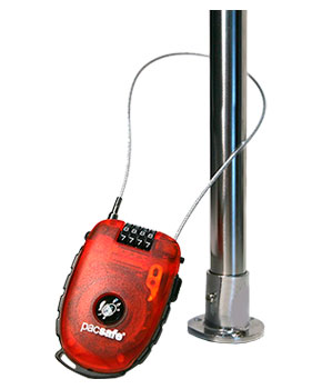 Pacsafe Retractasafe 250 - 4-Zahlen-Kabelschloss