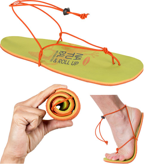 lizard roll up sandal