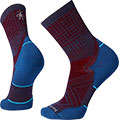 Run Targeted Cushion Pattern Mid Crew Socks