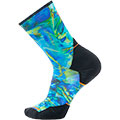 Trail Run Targeted Cushion Reflections Print Crew Socks