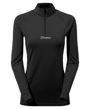 Berghaus Wildermite LS Half Zip Tech Tee Women