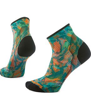 Smartwool Women's Bike Zero Cushion Jungle Music Print Ankle