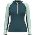 Women's Classic Thermal Merino Base Layer 1/2 Zip Hoodie Boxed