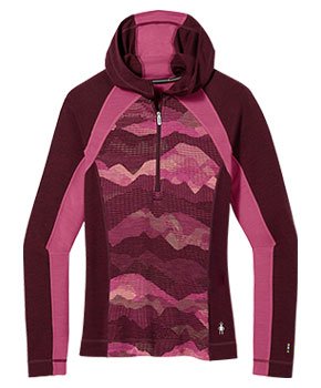 Smartwool Women's Classic Thermal Merino Base Layer 1/2 Zip Hoodie Boxed