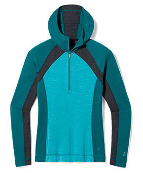 Smartwool Women's Classic Thermal Merino Base Layer 1/2 Zip Hoodie Boxed