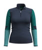 Women's Intraknit Thermal Merino Base Layer Colorblock 1/4 Zip