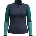 Women's Intraknit Thermal Merino Base Layer Colorblock 1/4 Zip