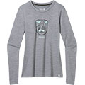 Women's Long Sleeve Graphic Tee Slim Fit- Gondola Ride