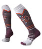 Women's Ski Full Cushion Mountain Snowflake Pattern OTC Socks