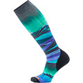 Women's Ski Targeted Cushion Compression Print OTC Socks