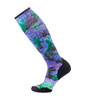 Women's Ski Targeted Cushion Electric Lotus Print OTC Socks