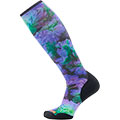 Women's Ski Targeted Cushion Electric Lotus Print OTC Socks