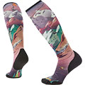 Women's Ski Targeted Cushion Lift Bunny Print OTC Socks