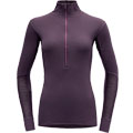 Wool Mesh Woman Half Zip Neck