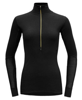 Devold Wool Mesh Woman Half Zip Neck