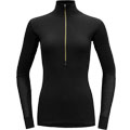 Wool Mesh Woman Half Zip Neck